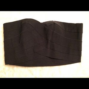 Black bandeau top